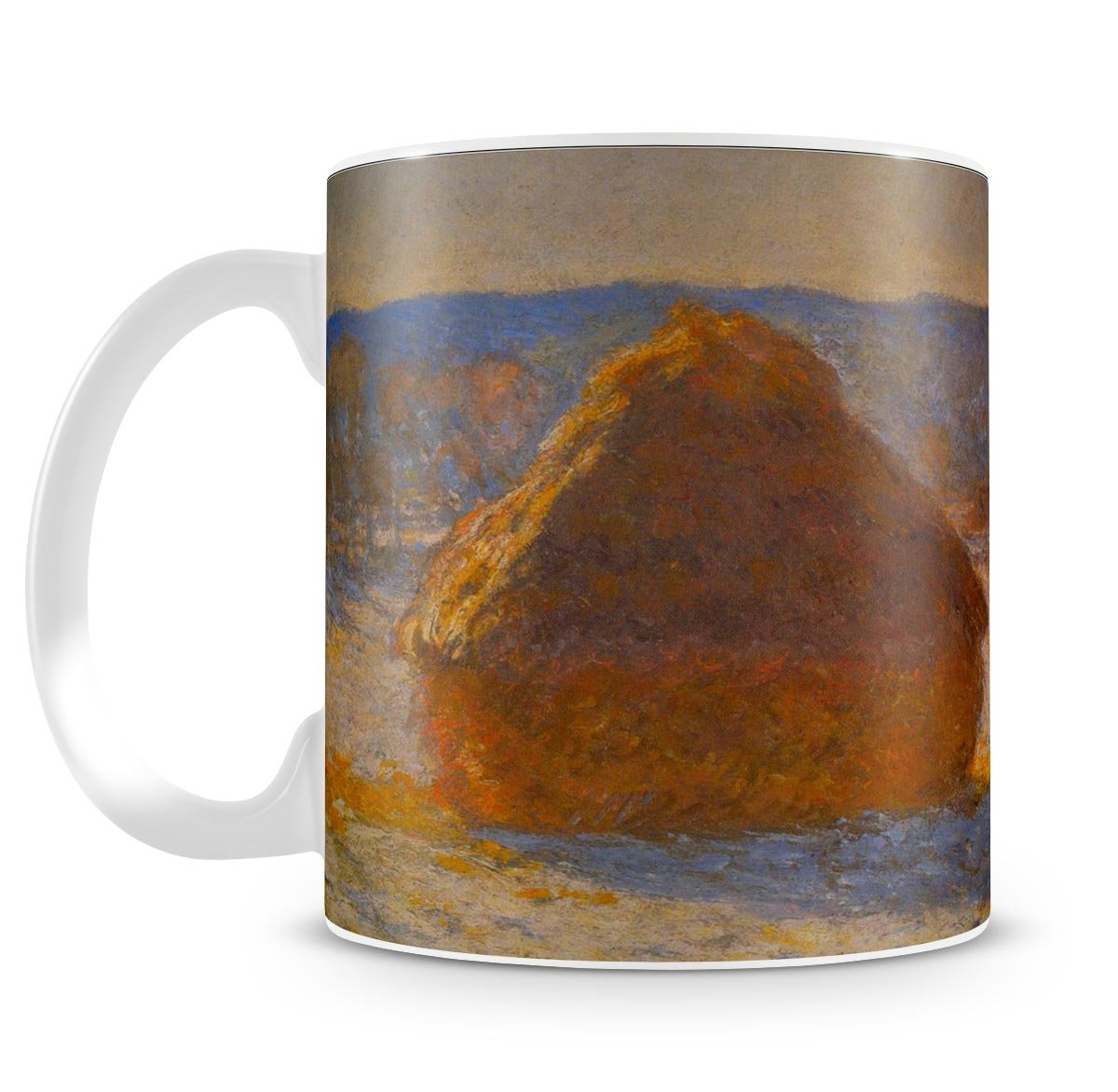 Haystacks in Snow by Monet Mug - Canvas Art Rocks - 4