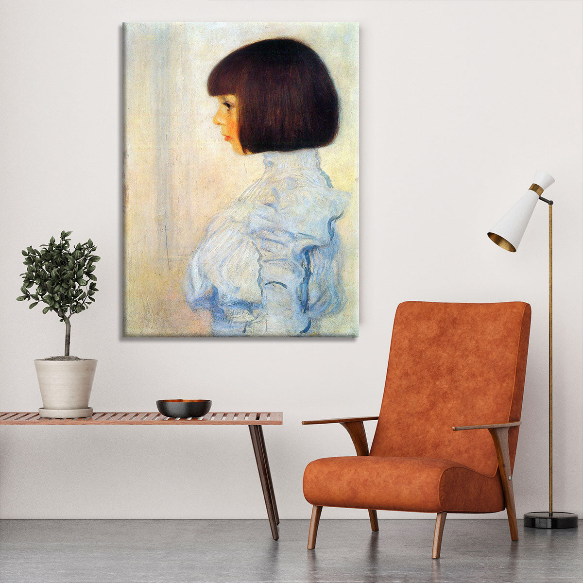 Helene Klimt portrait by Klimt Canvas Print or Poster - Canvas Art Rocks - 6