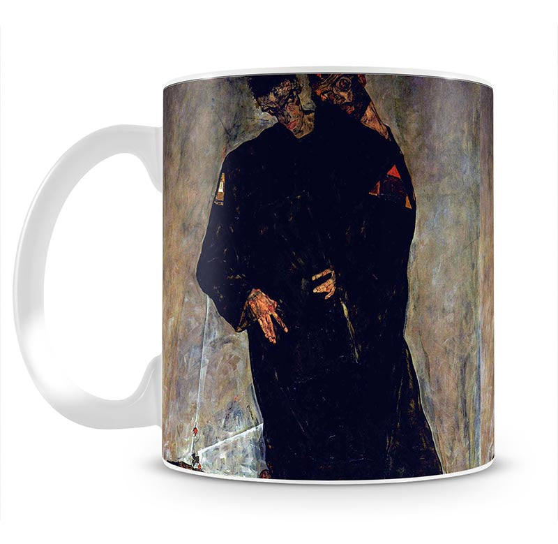 Hermits by Egon Schiele Mug - Canvas Art Rocks - 1