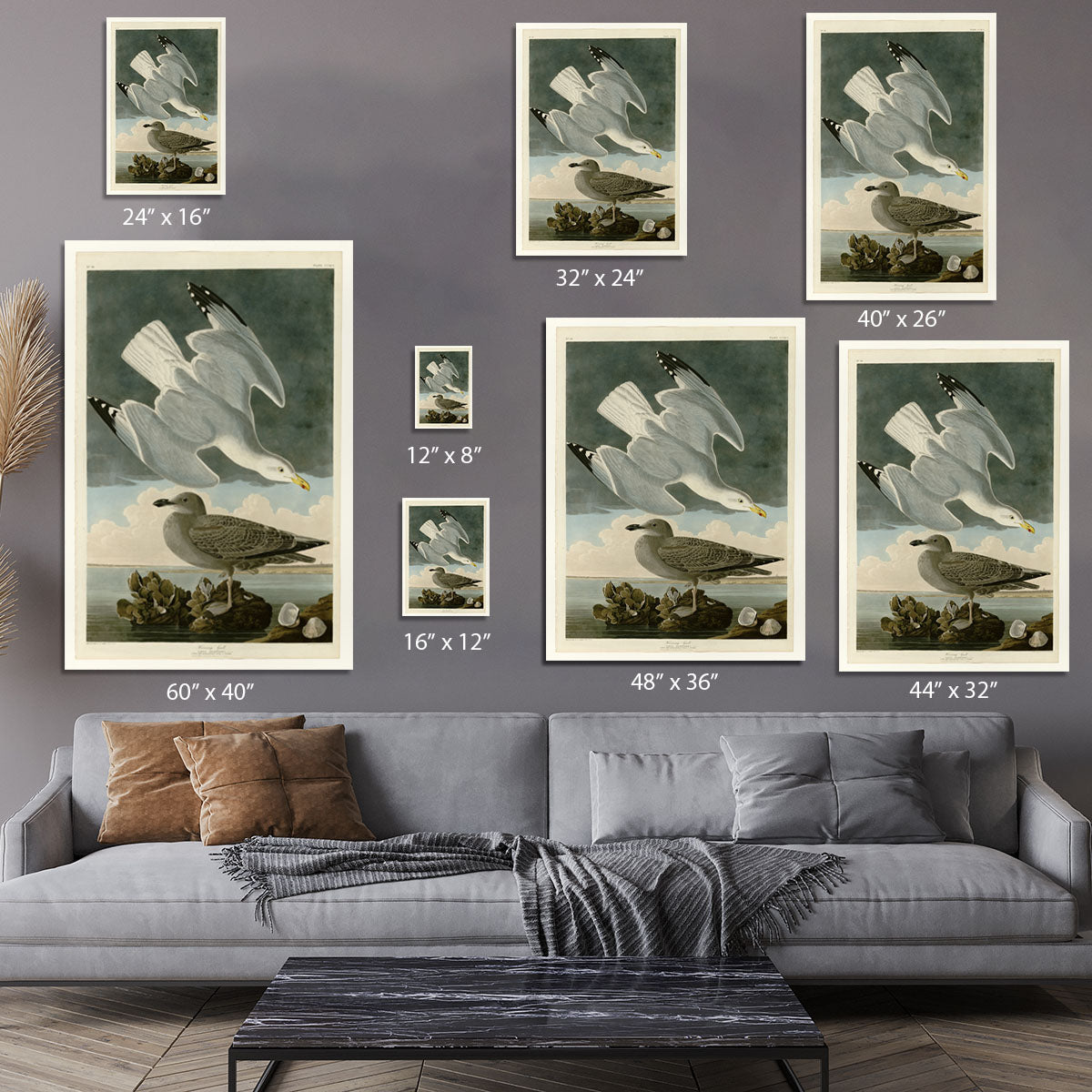Herring Gull by Audubon Canvas Print or Poster - Canvas Art Rocks - 7