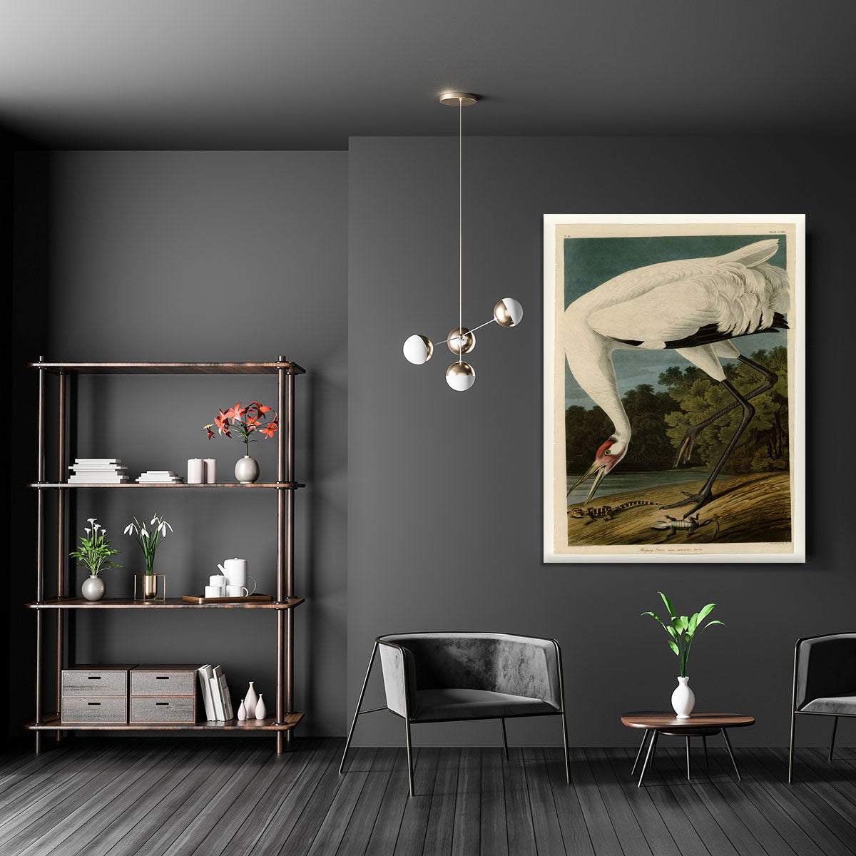 Hooping Crane by Audubon Canvas Print or Poster - Canvas Art Rocks - 5
