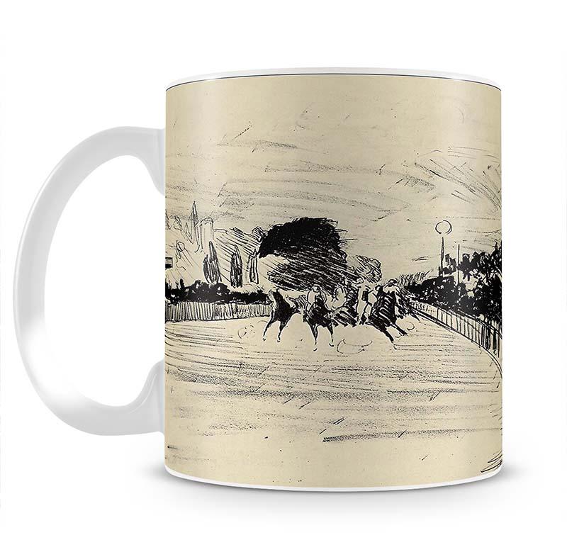 Horse racing by Manet Mug - Canvas Art Rocks - 2