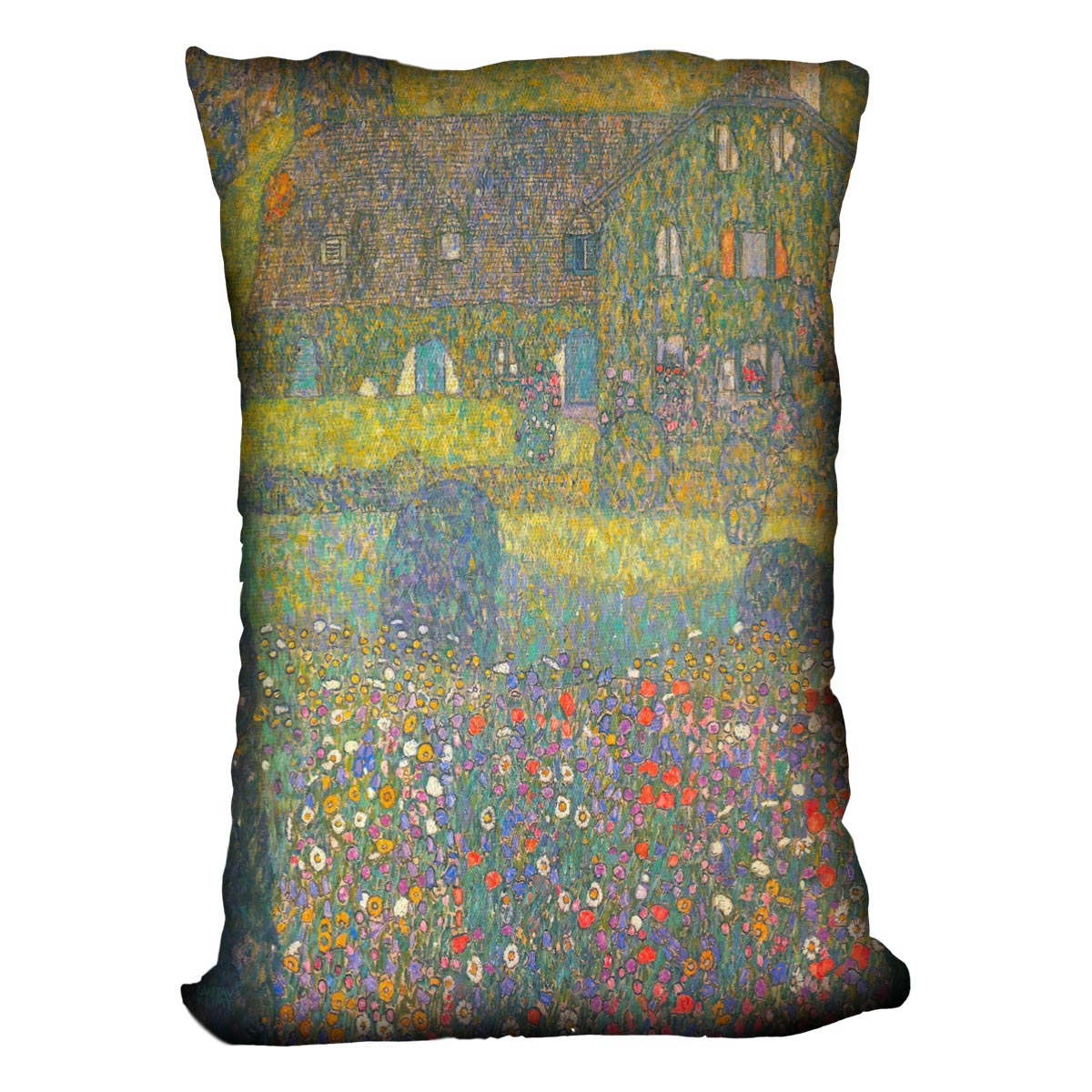 House in Attersee by Klimt Cushion