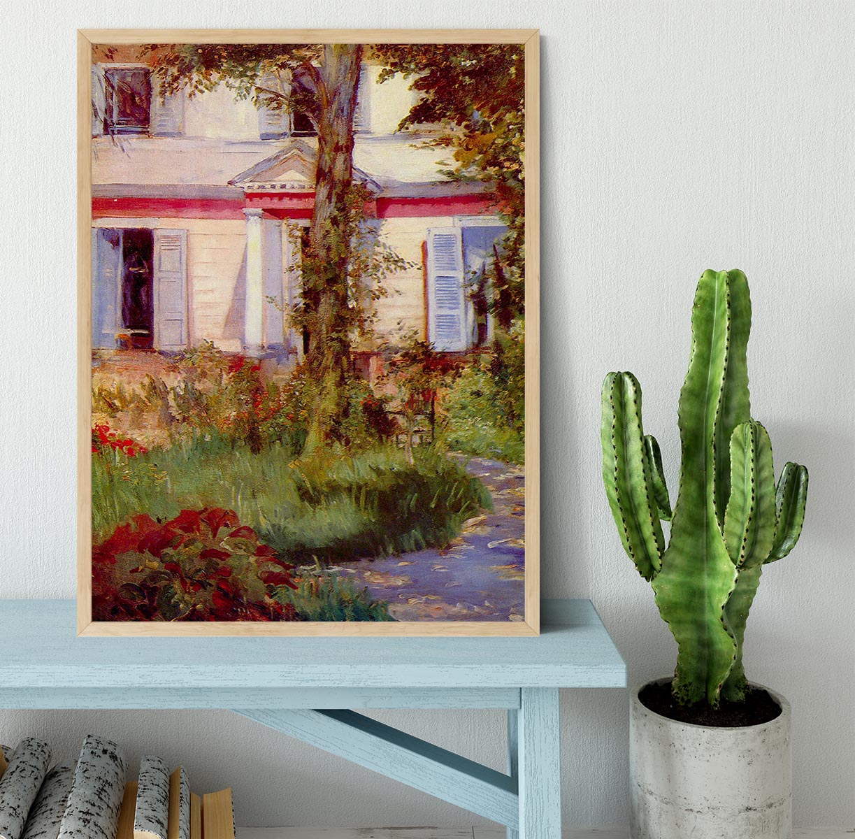 House in Rueil by Edouard Manet Framed Print - Canvas Art Rocks - 4