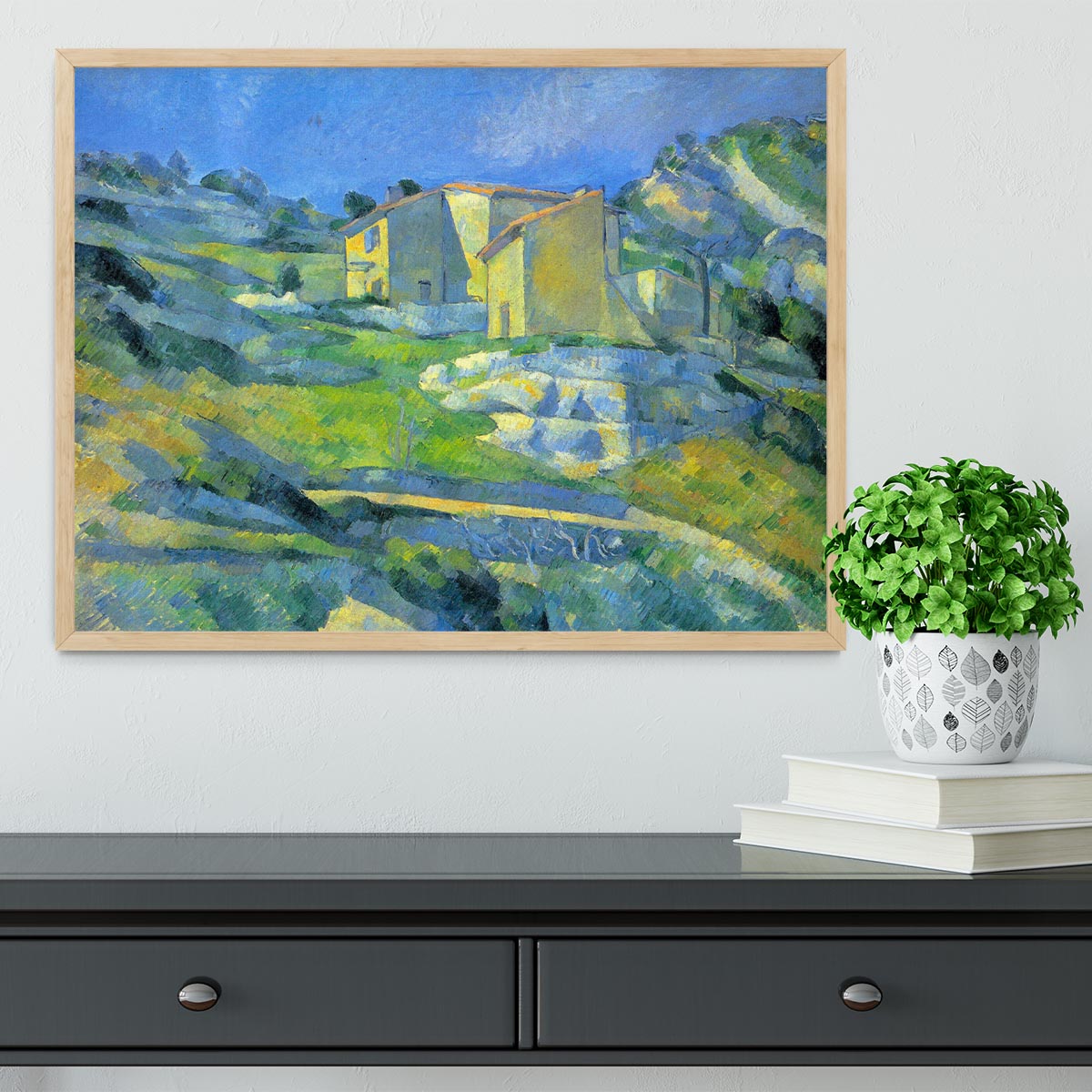 House in the Provence by Cezanne Framed Print - Canvas Art Rocks - 4