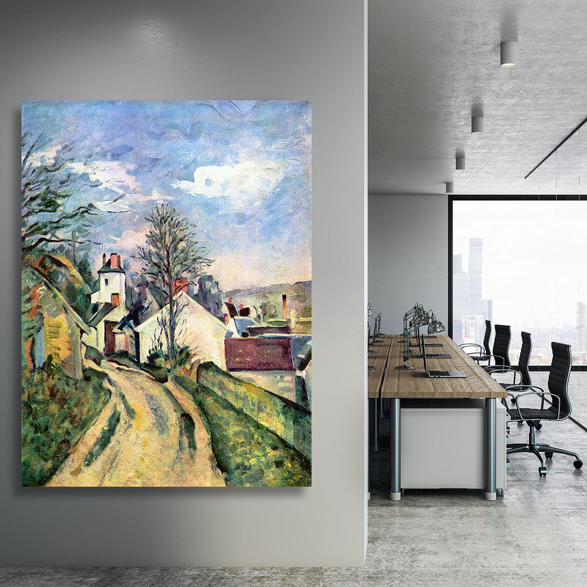 House of Dr. Gachet by Cezanne Canvas Print or Poster - Canvas Art Rocks - 3