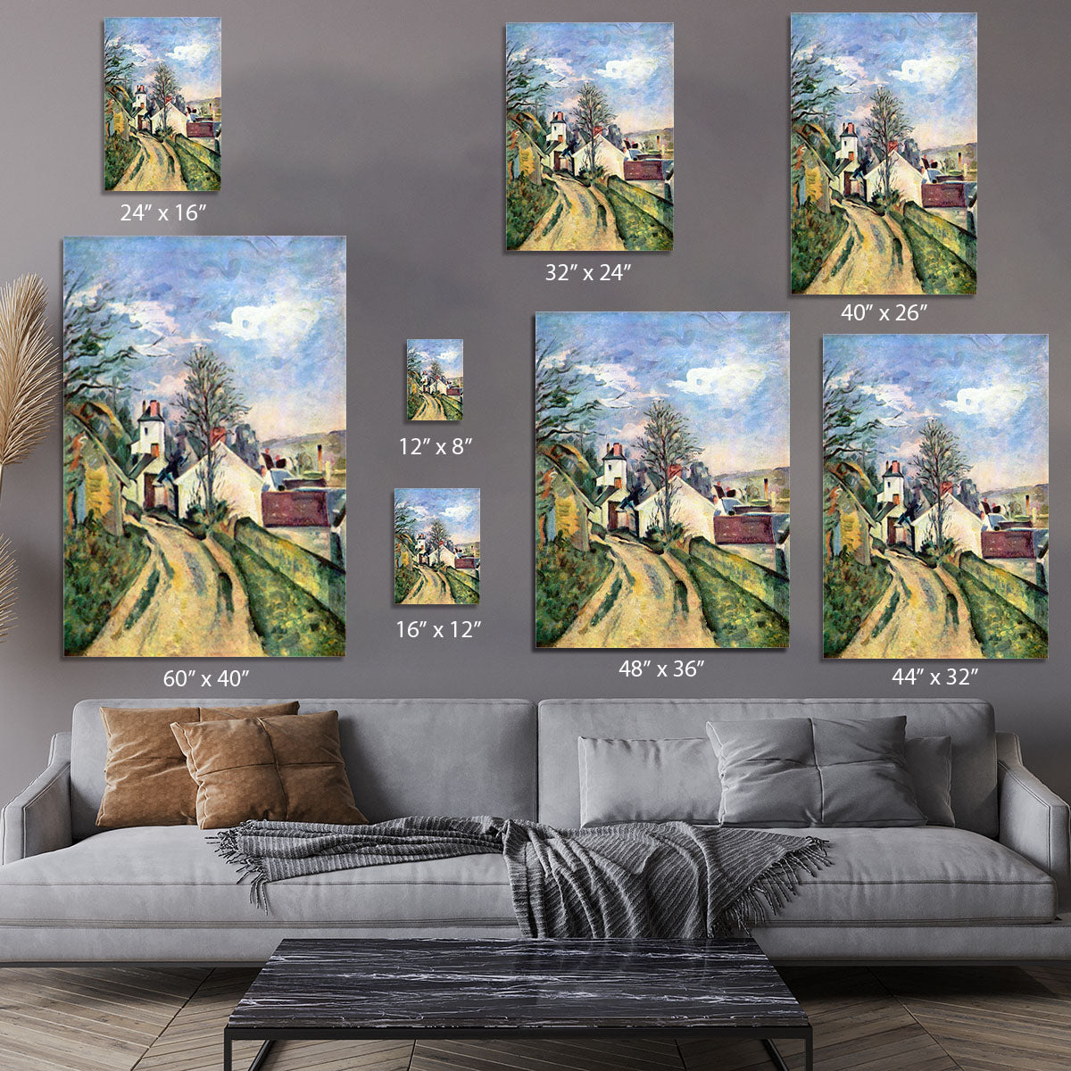 House of Dr. Gachet by Cezanne Canvas Print or Poster - Canvas Art Rocks - 7