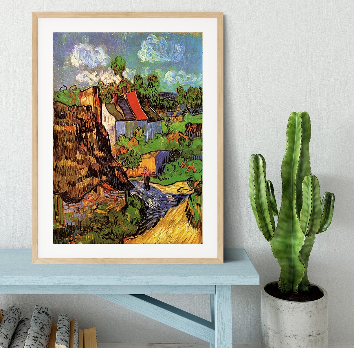 Houses in Auvers by Van Gogh Framed Print - Canvas Art Rocks - 3
