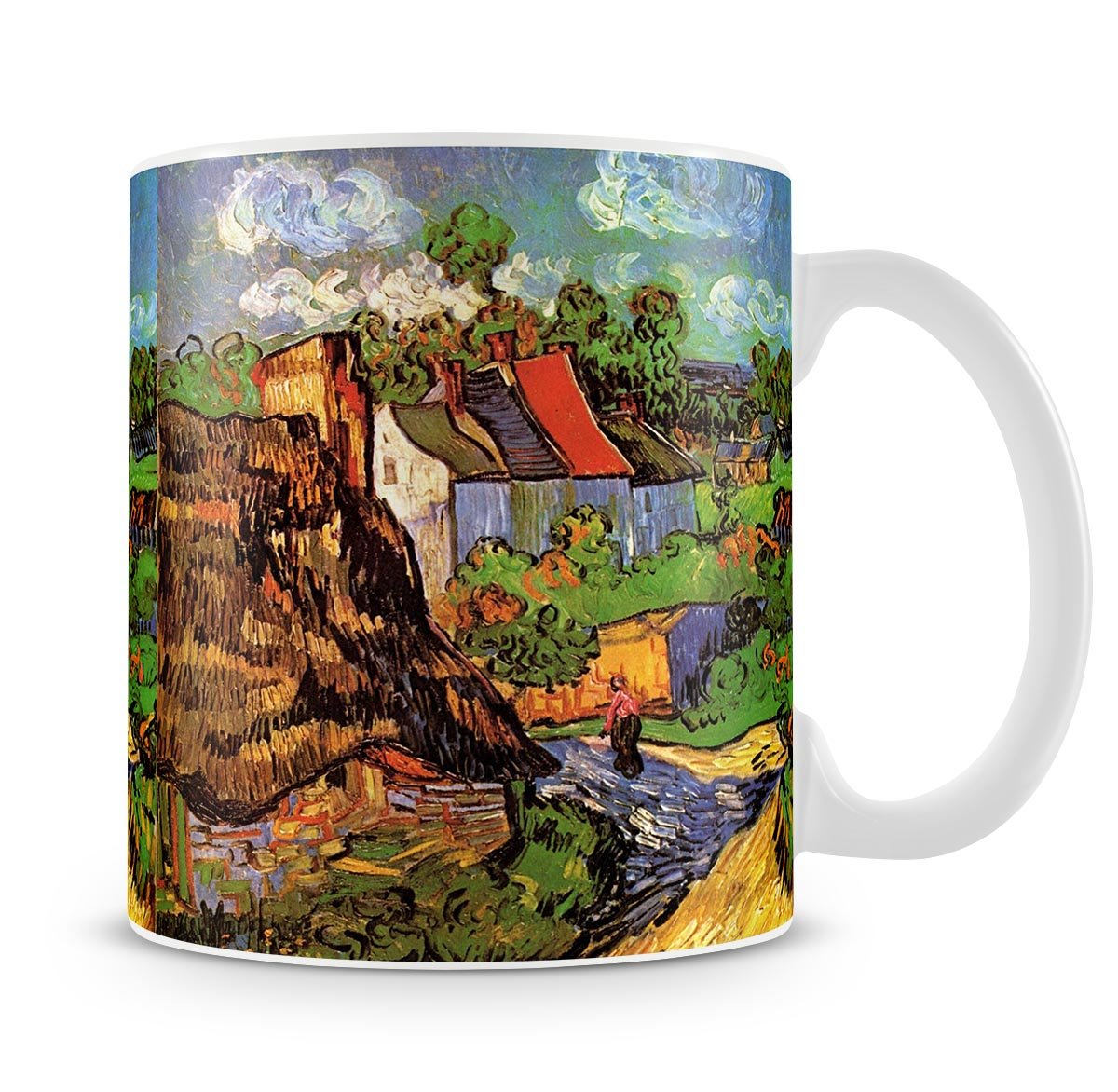 Houses in Auvers by Van Gogh Mug - Canvas Art Rocks - 4