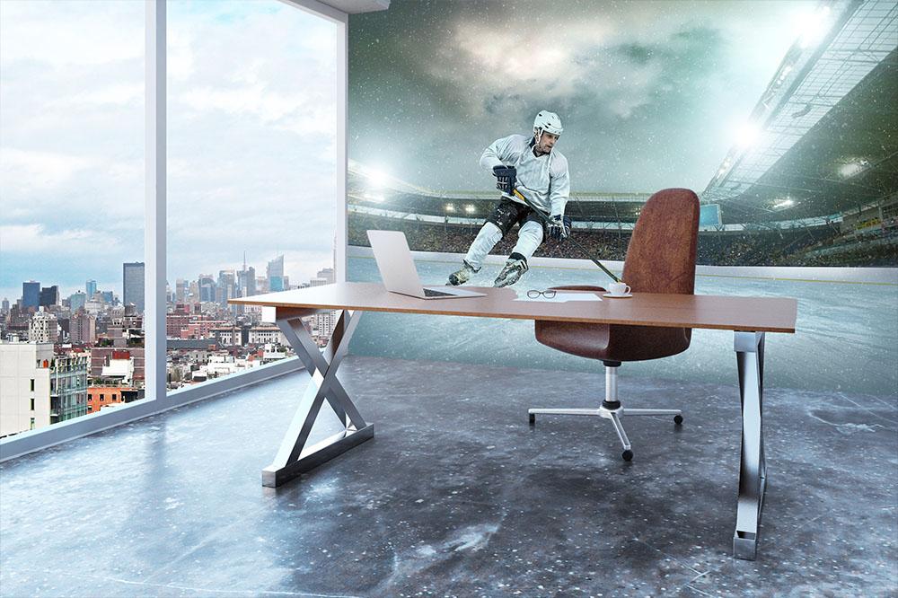 Ice hockey Winter Classic game Wall Mural Wallpaper - Canvas Art Rocks - 3