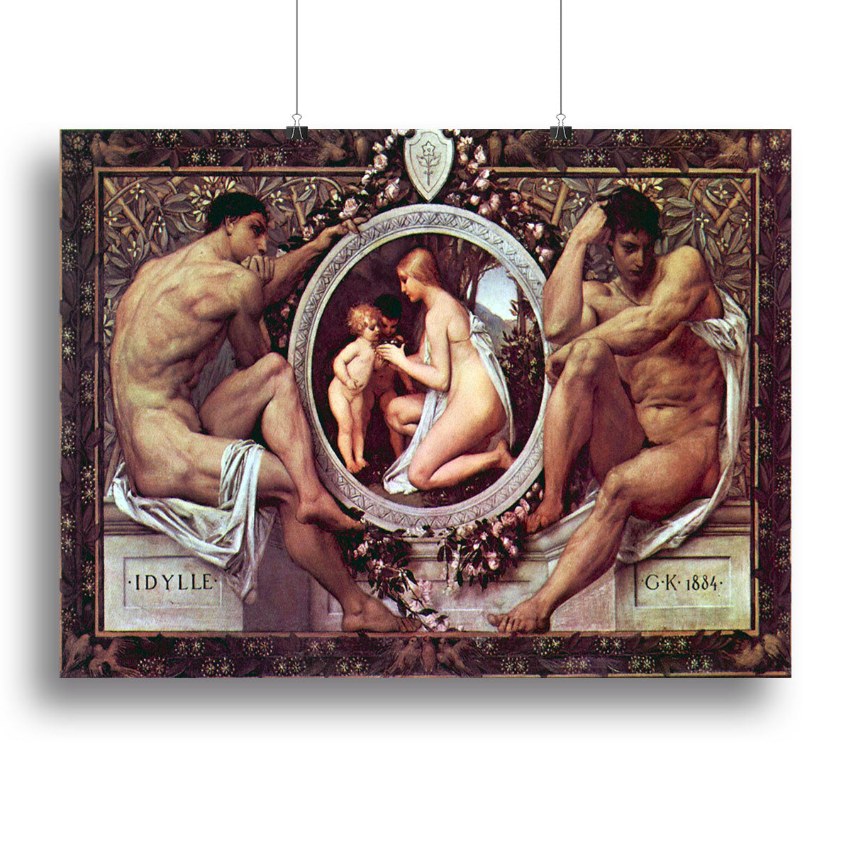 Idyll by Klimt Canvas Print or Poster - Canvas Art Rocks - 2