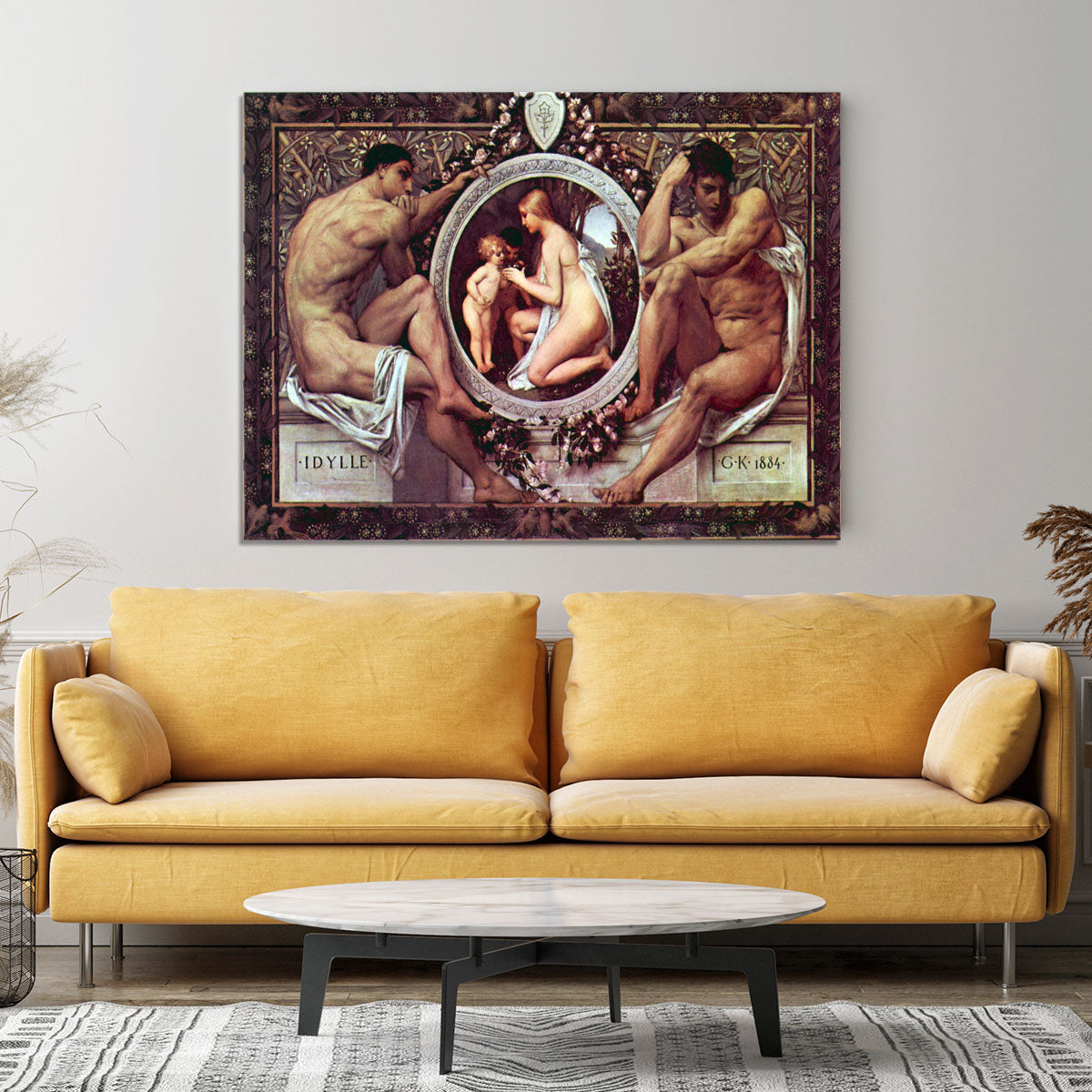 Idyll by Klimt Canvas Print or Poster - Canvas Art Rocks - 4