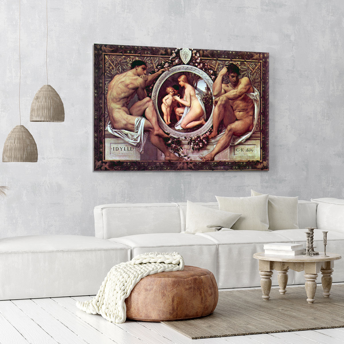Idyll by Klimt Canvas Print or Poster - Canvas Art Rocks - 6