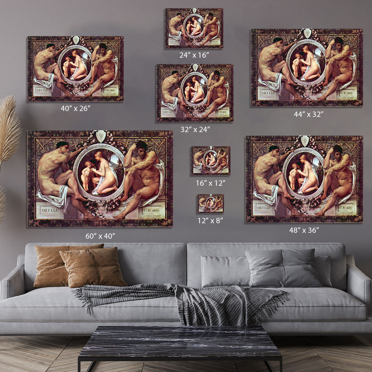 Idyll by Klimt Canvas Print or Poster - Canvas Art Rocks - 7