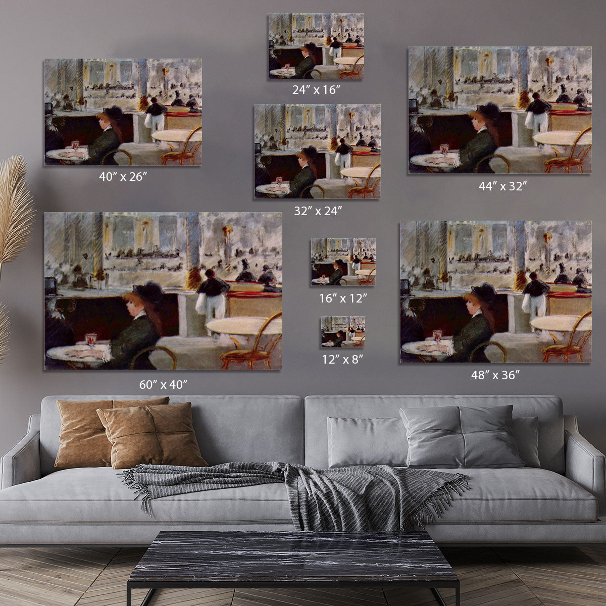 In Cafe 1 by Manet Canvas Print or Poster - Canvas Art Rocks - 7
