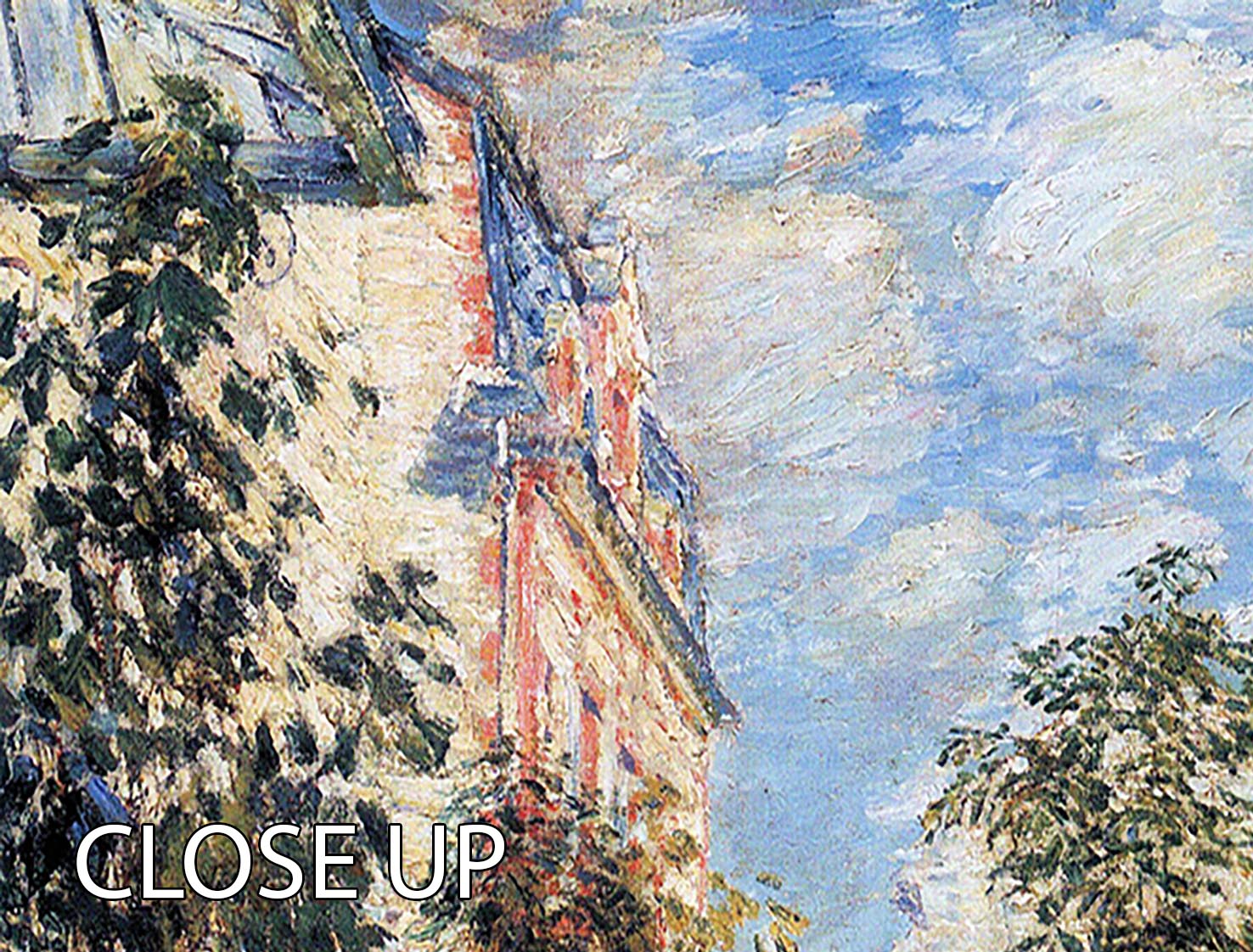 In a French garden by Hassam 3 Split Panel Canvas Print - Canvas Art Rocks - 3