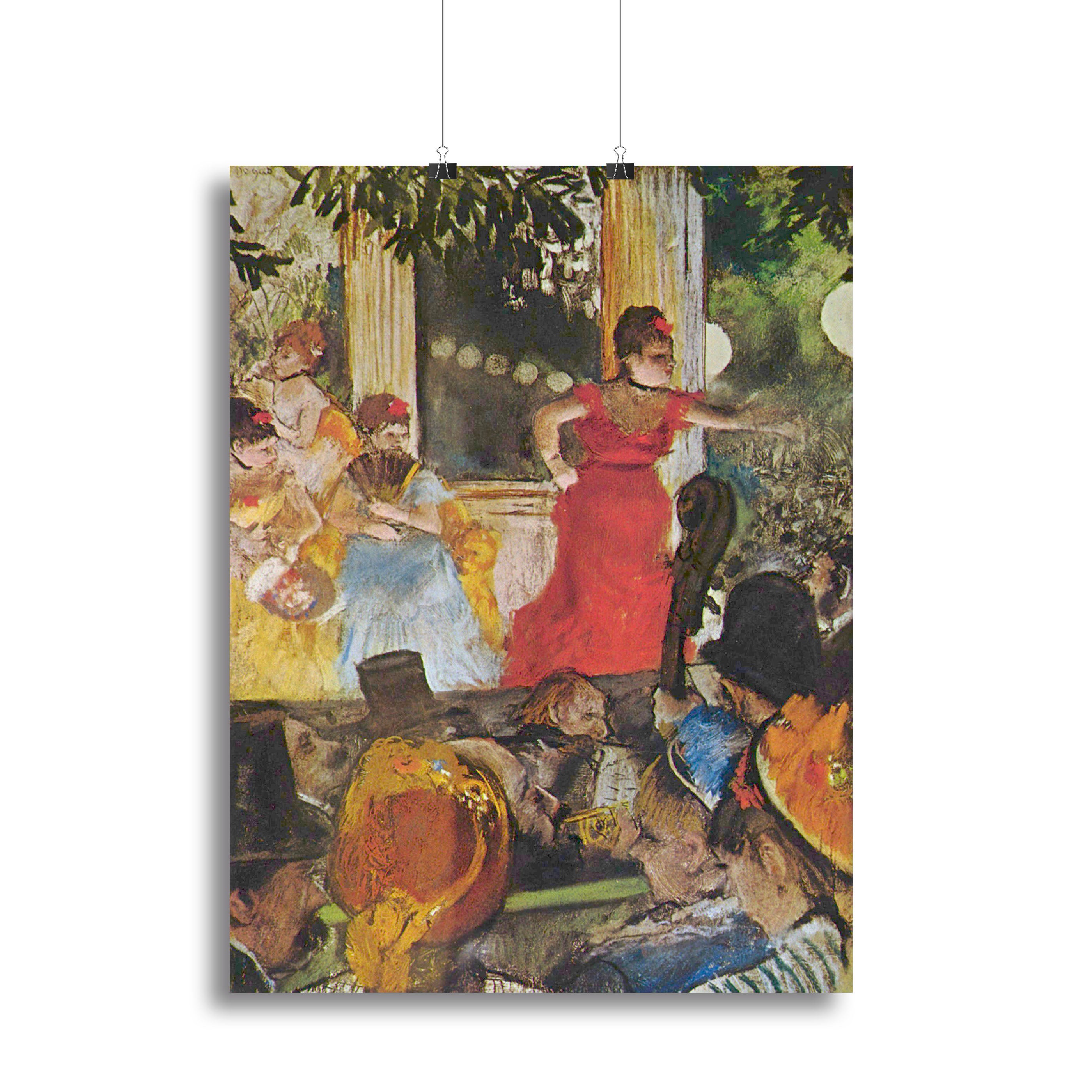 In concert cafe Les Ambassadeurs by Degas Canvas Print or Poster - Canvas Art Rocks - 2