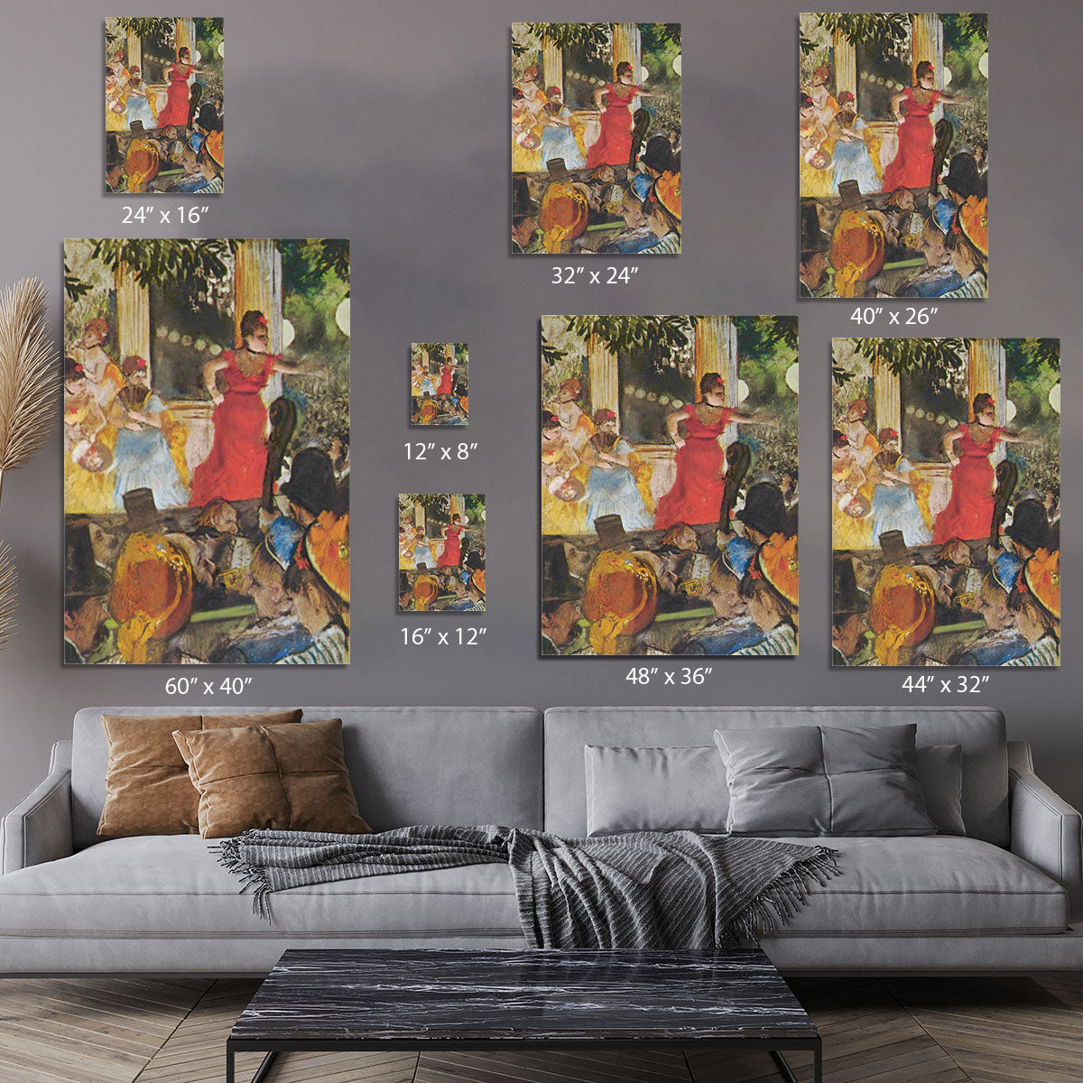 In concert cafe Les Ambassadeurs by Degas Canvas Print or Poster - Canvas Art Rocks - 7