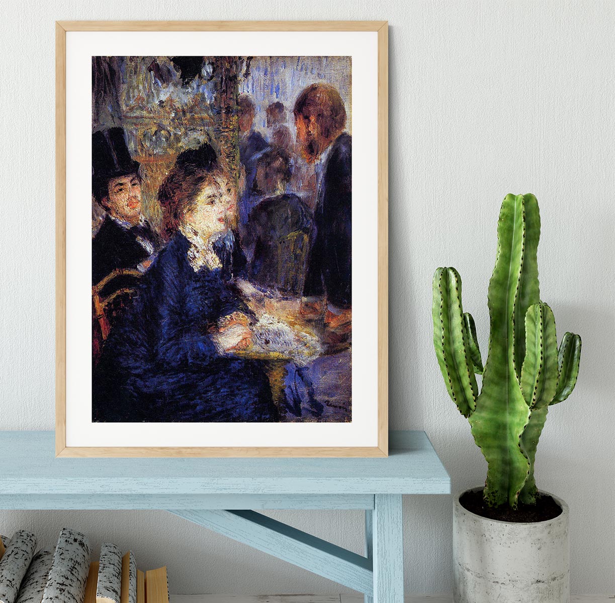 In the Cafe by Renoir Framed Print - Canvas Art Rocks - 3