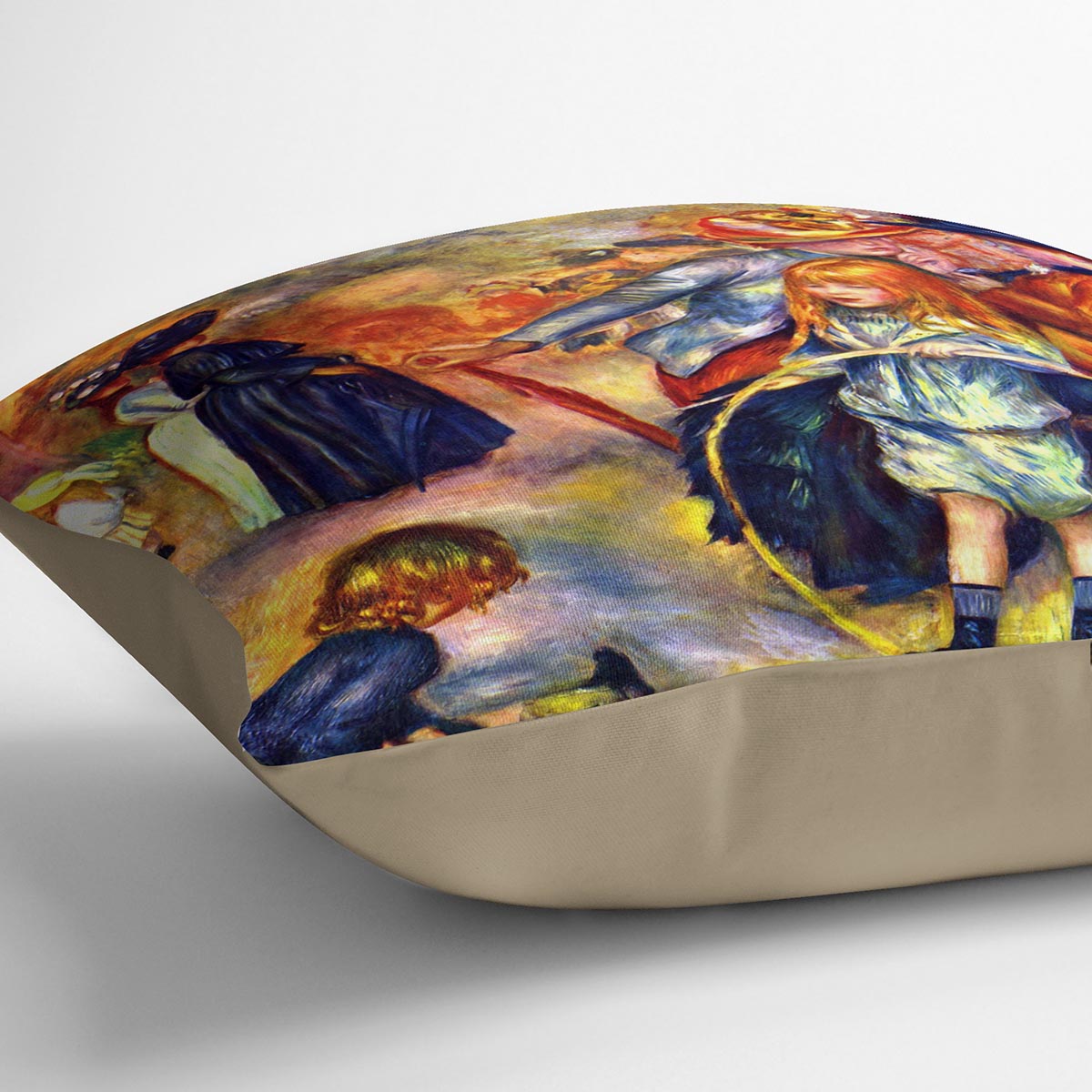 In the Jardin du Luxembourg by Renoir Cushion