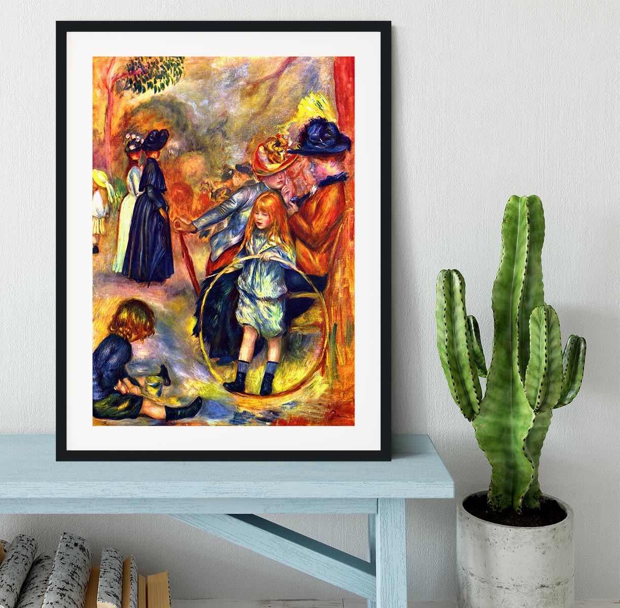 In the Jardin du Luxembourg by Renoir Framed Print - Canvas Art Rocks - 1