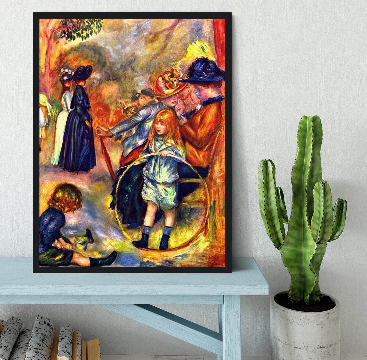 In the Jardin du Luxembourg by Renoir Framed Print - Canvas Art Rocks - 2