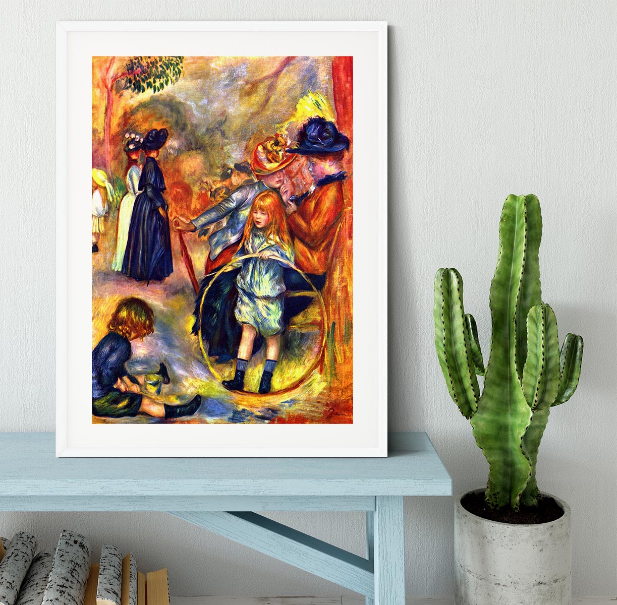 In the Jardin du Luxembourg by Renoir Framed Print - Canvas Art Rocks - 5