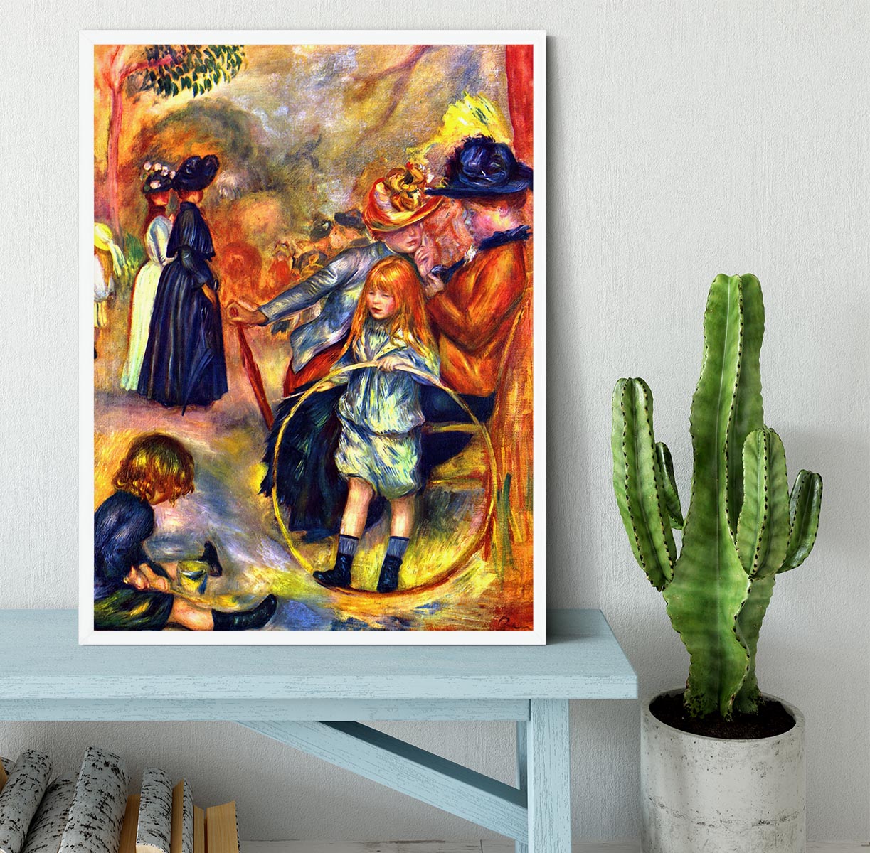 In the Jardin du Luxembourg by Renoir Framed Print - Canvas Art Rocks -6