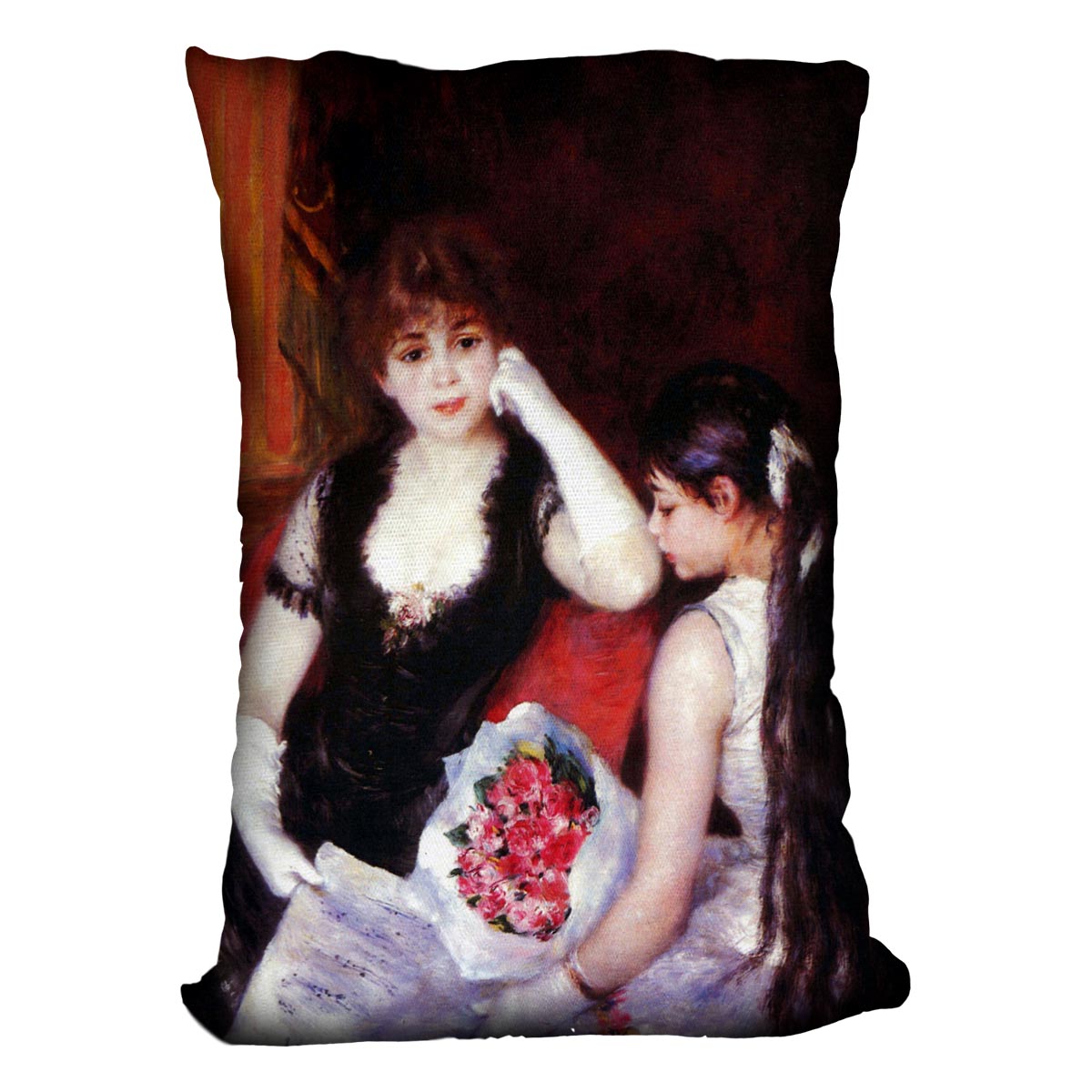 In the Loge by Renoir Cushion
