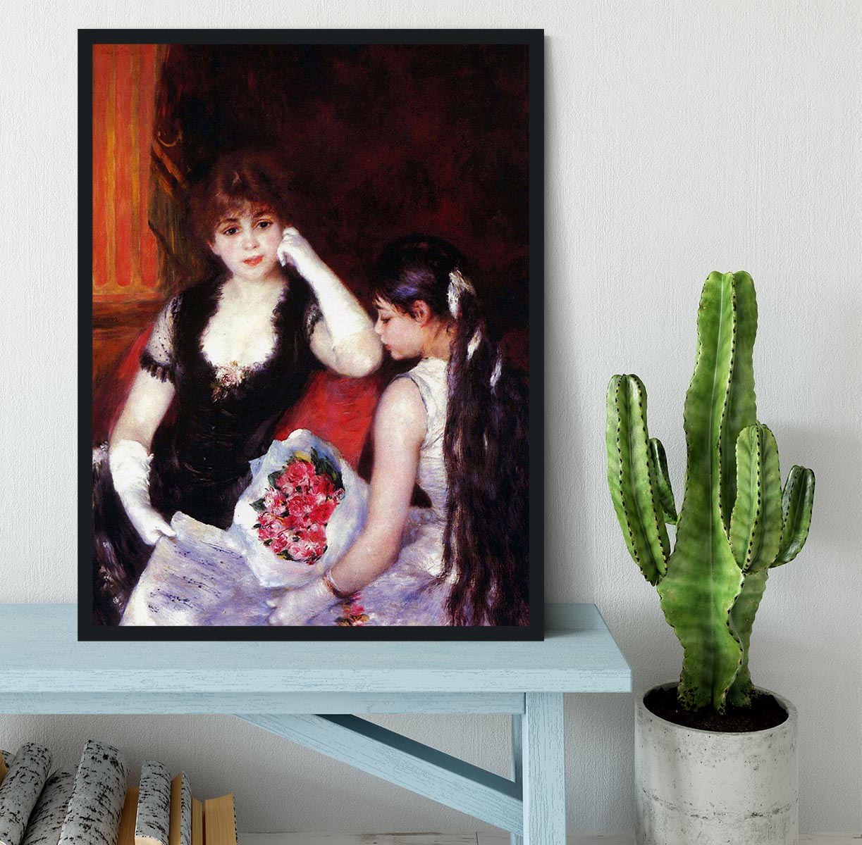 In the Loge by Renoir Framed Print - Canvas Art Rocks - 2