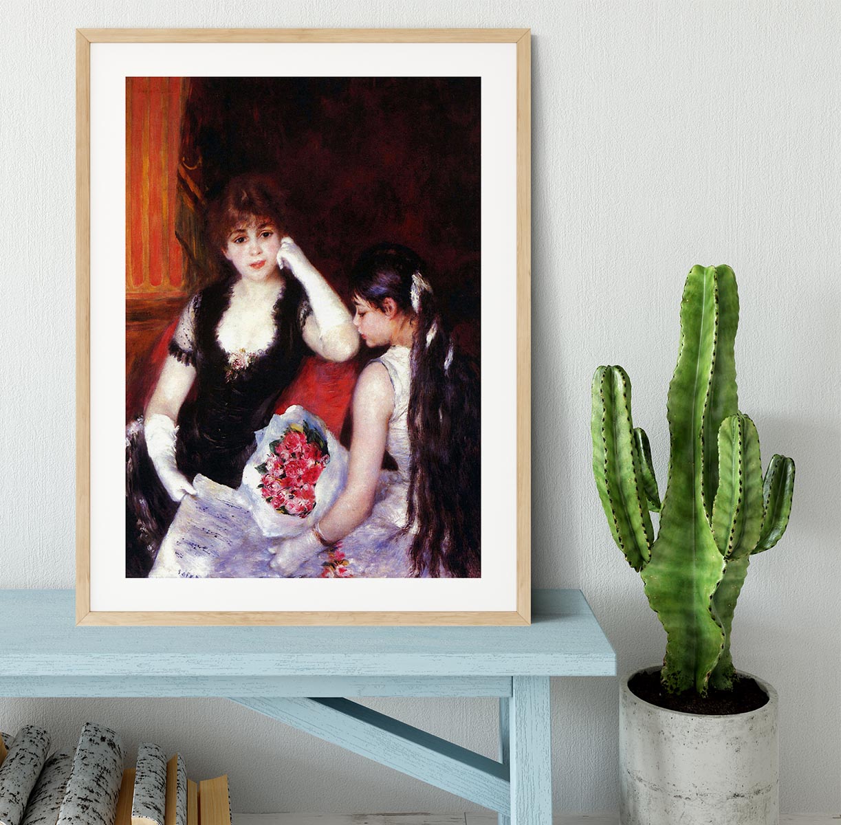 In the Loge by Renoir Framed Print - Canvas Art Rocks - 3