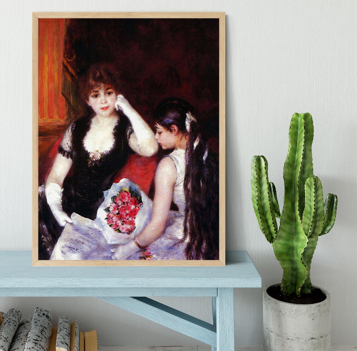 In the Loge by Renoir Framed Print - Canvas Art Rocks - 4