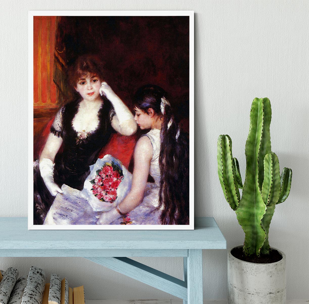 In the Loge by Renoir Framed Print - Canvas Art Rocks -6
