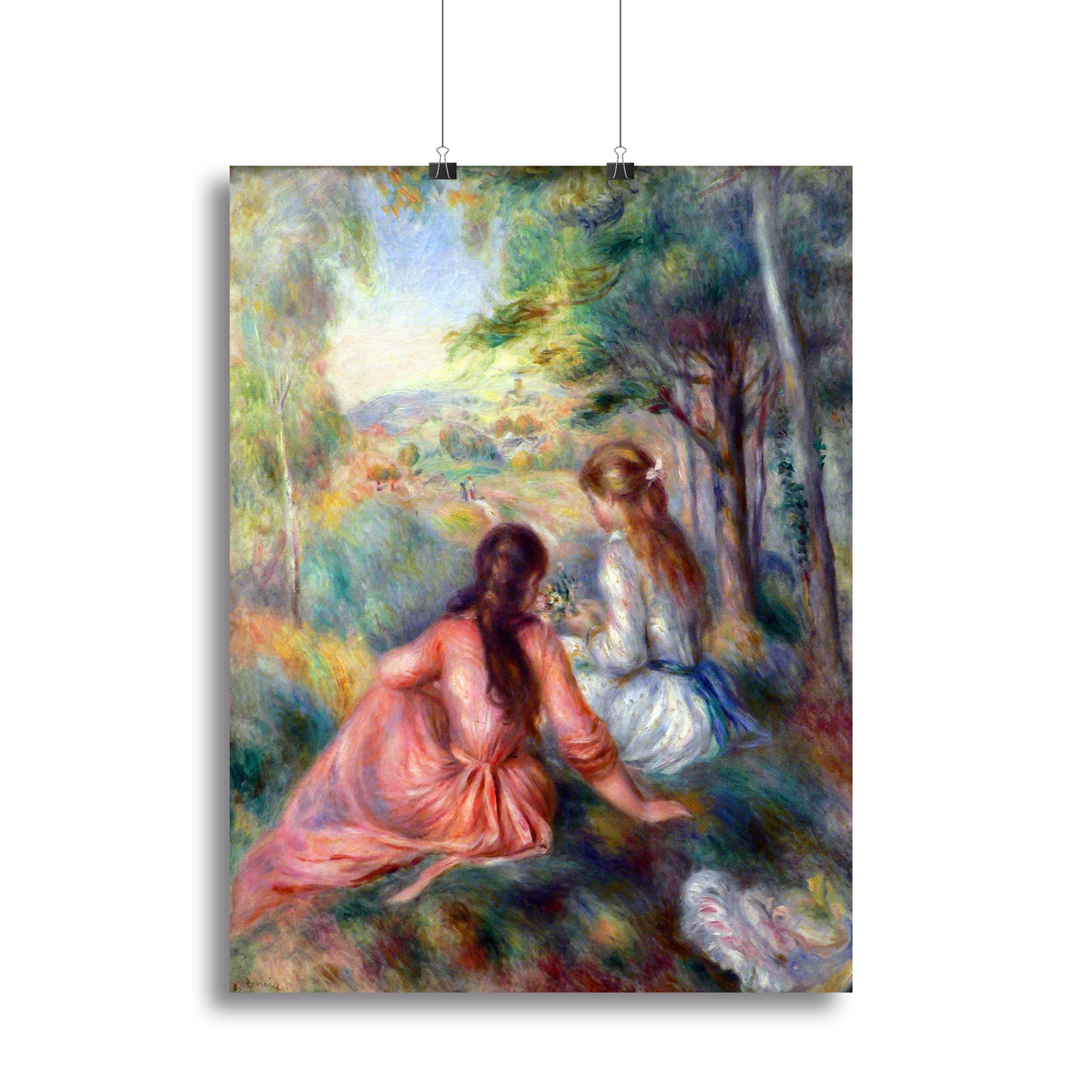 In the meadow by Renoir Canvas Print or Poster - Canvas Art Rocks - 2