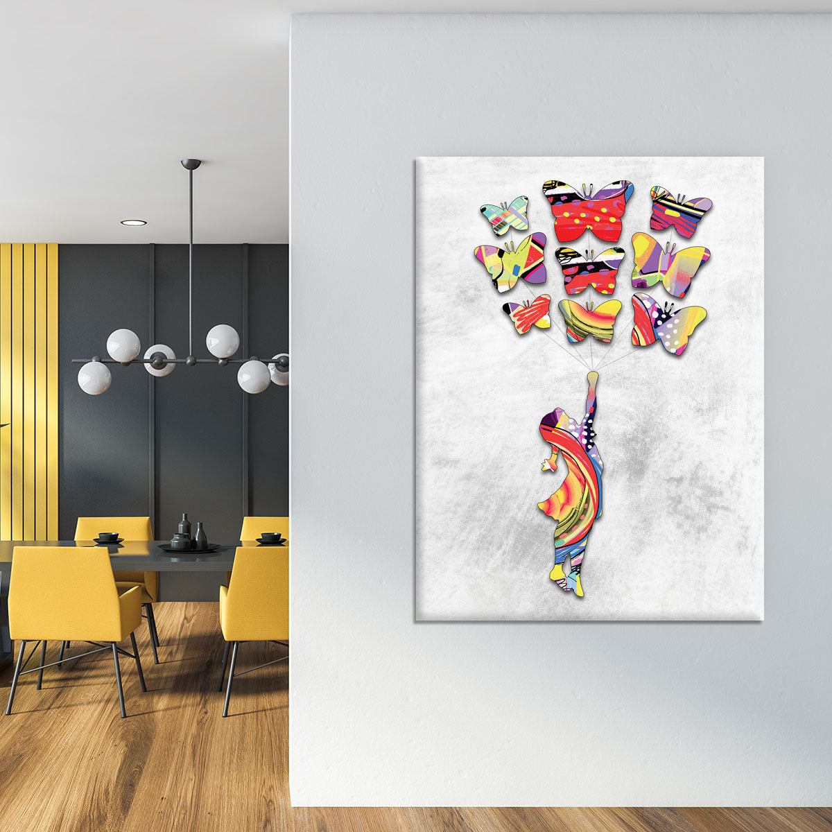 Inspired By Flying Butterflies Canvas Print or Poster - Canvas Art Rocks - 4