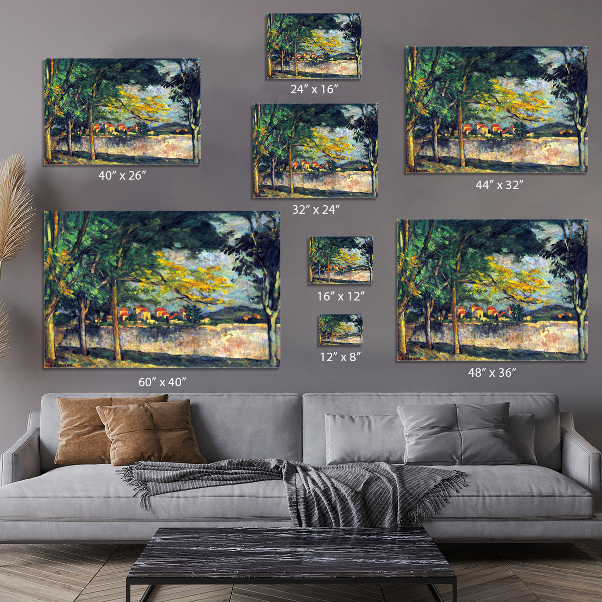 Into Street by Cezanne Canvas Print or Poster - Canvas Art Rocks - 7