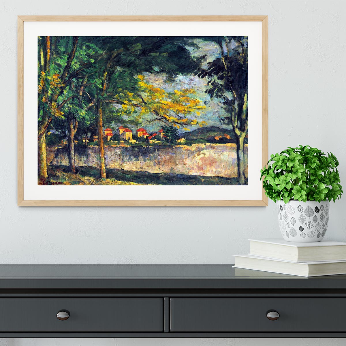Into Street by Cezanne Framed Print - Canvas Art Rocks - 3