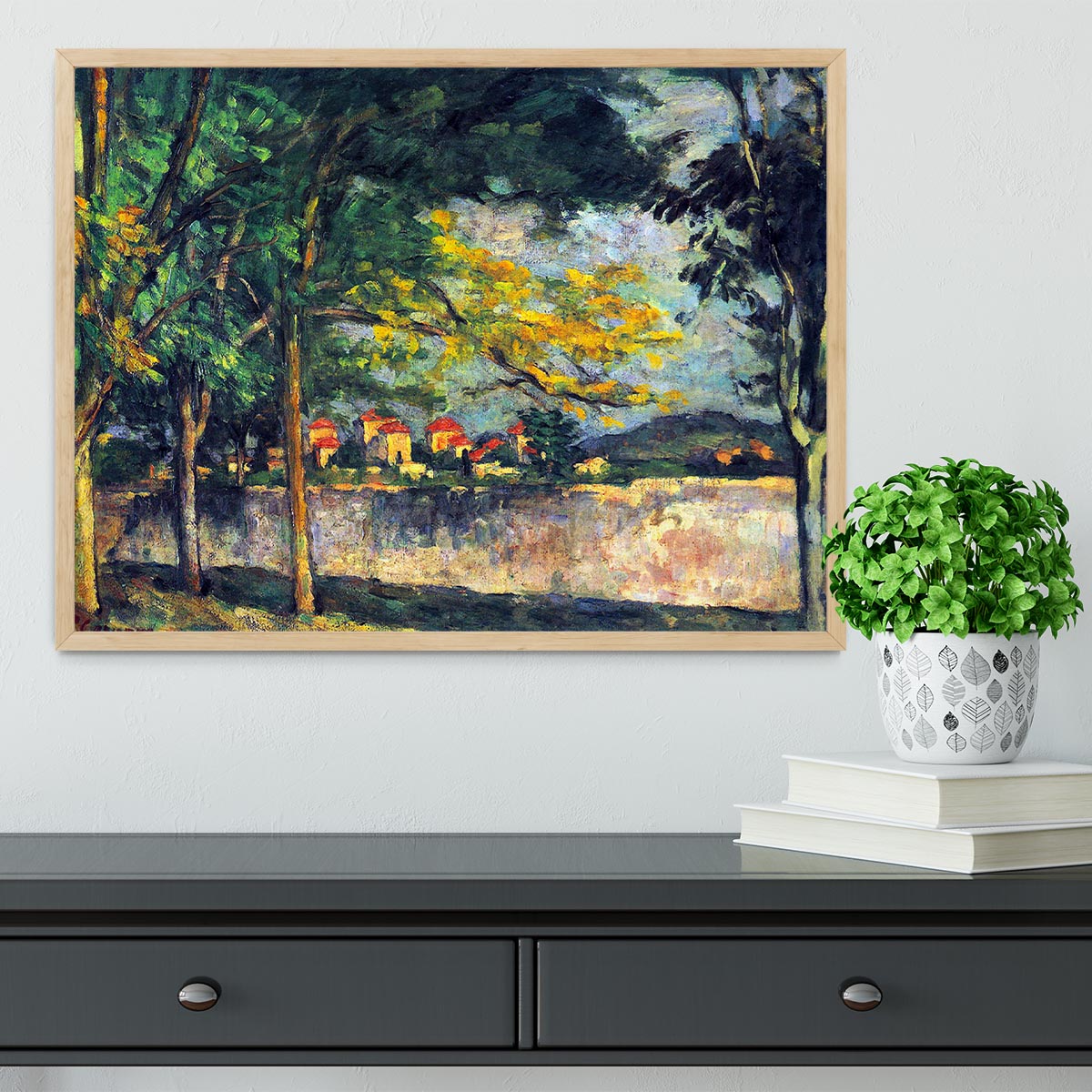 Into Street by Cezanne Framed Print - Canvas Art Rocks - 4