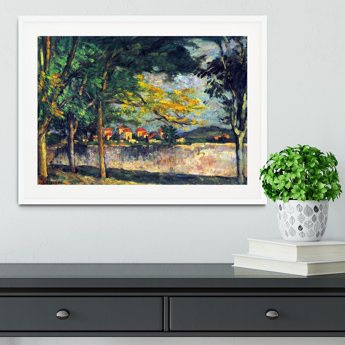 Into Street by Cezanne Framed Print - Canvas Art Rocks - 5