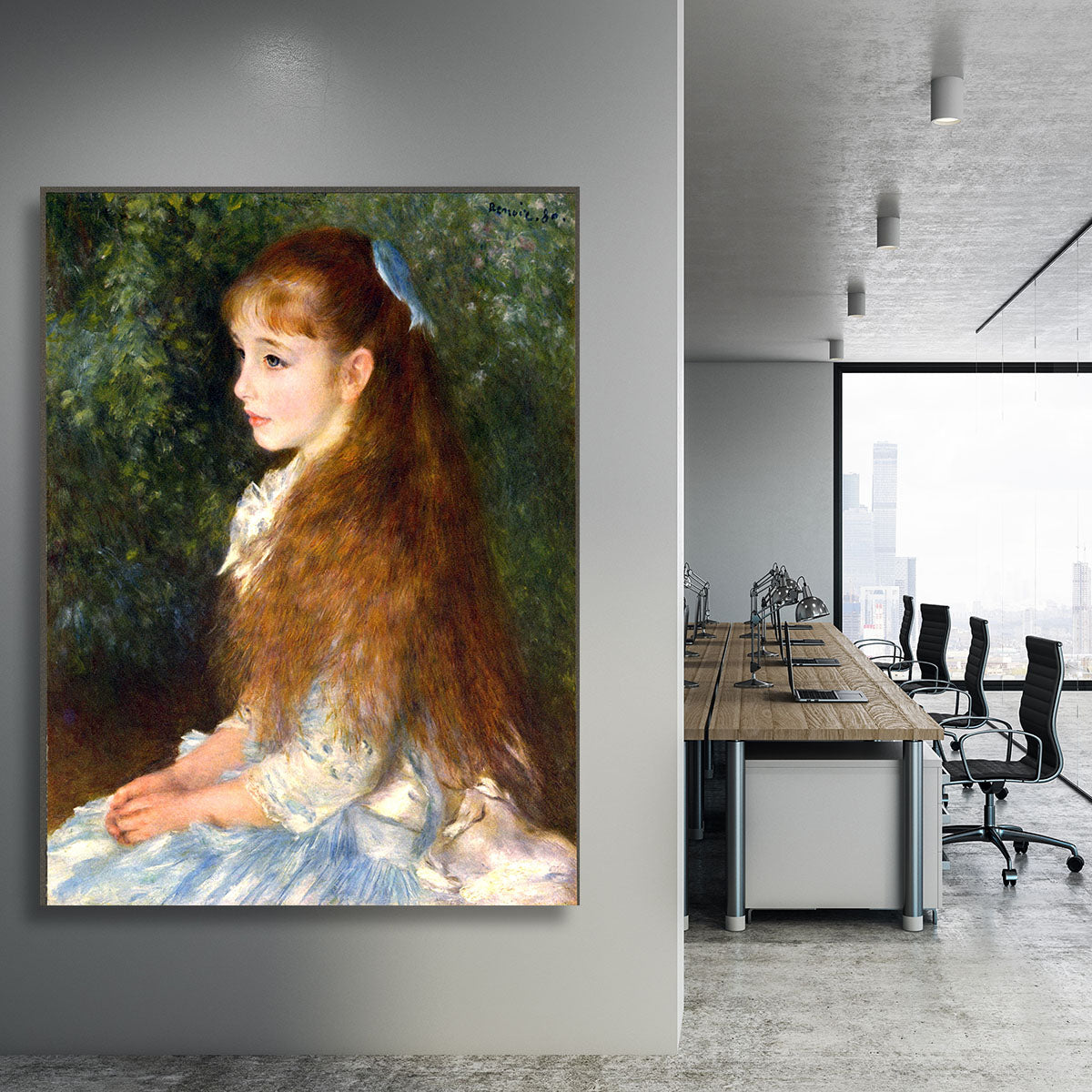 Irene Cahen d Anvers by Renoir Canvas Print or Poster - Canvas Art Rocks - 3