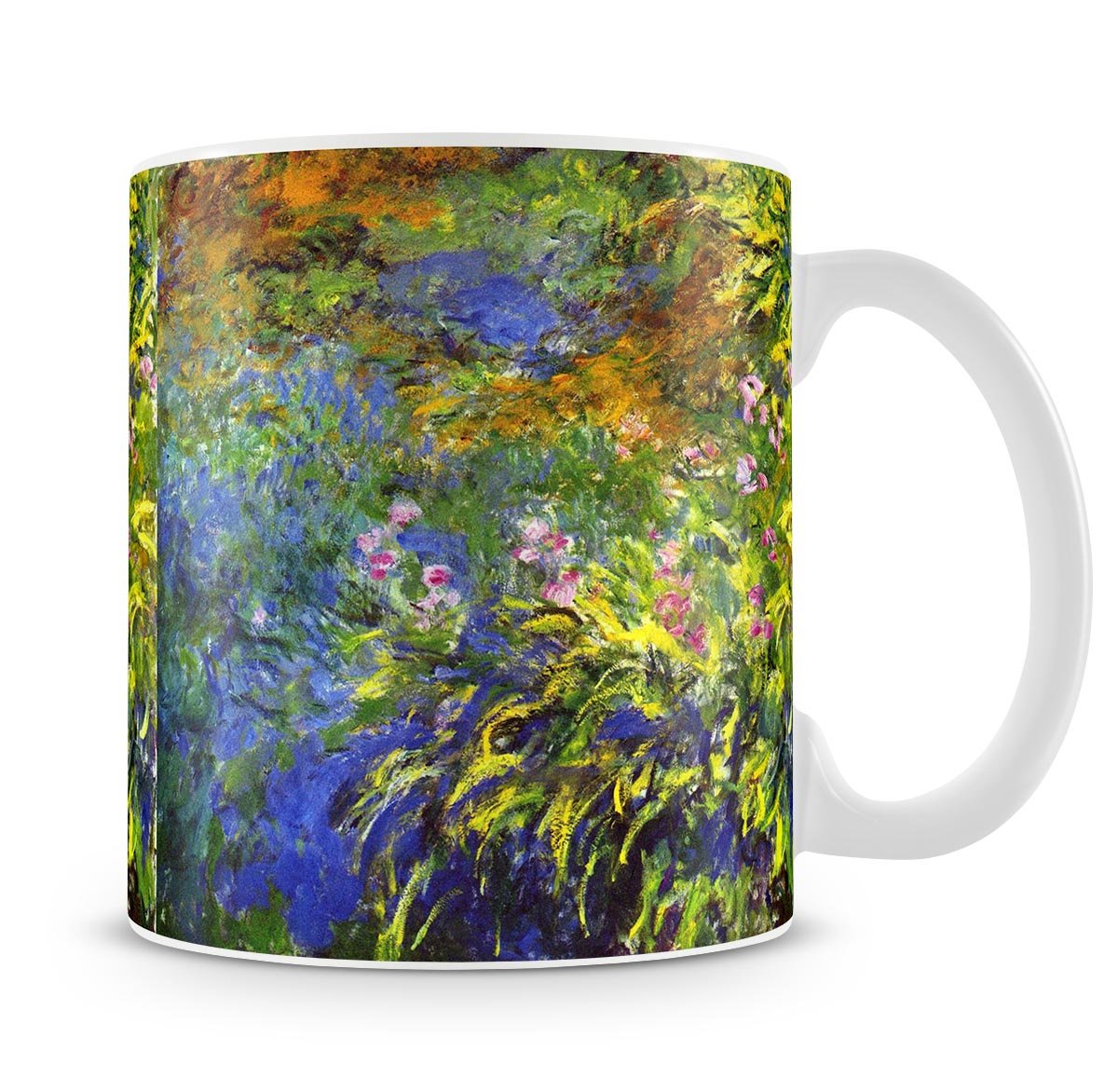 Iris at the sea rose pond 2 by Monet Mug - Canvas Art Rocks - 4