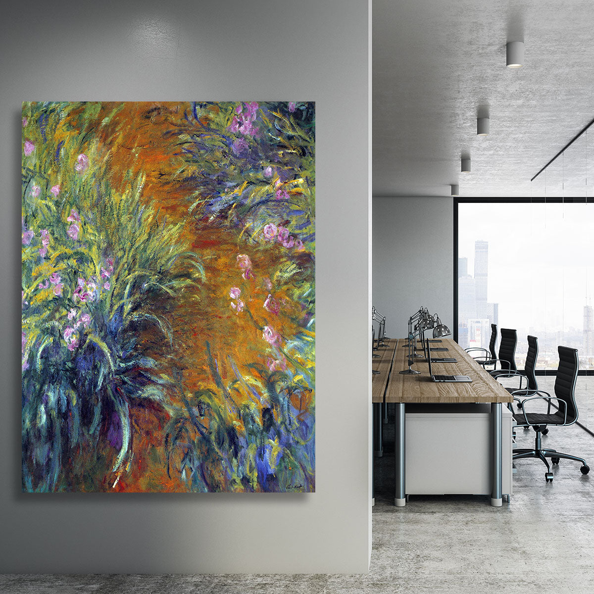 Irises by Monet Canvas Print or Poster - Canvas Art Rocks - 3