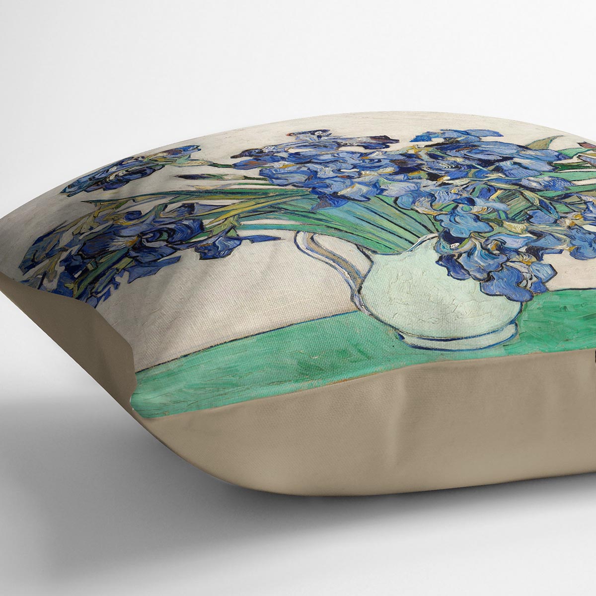 Irises in a vase Cushion