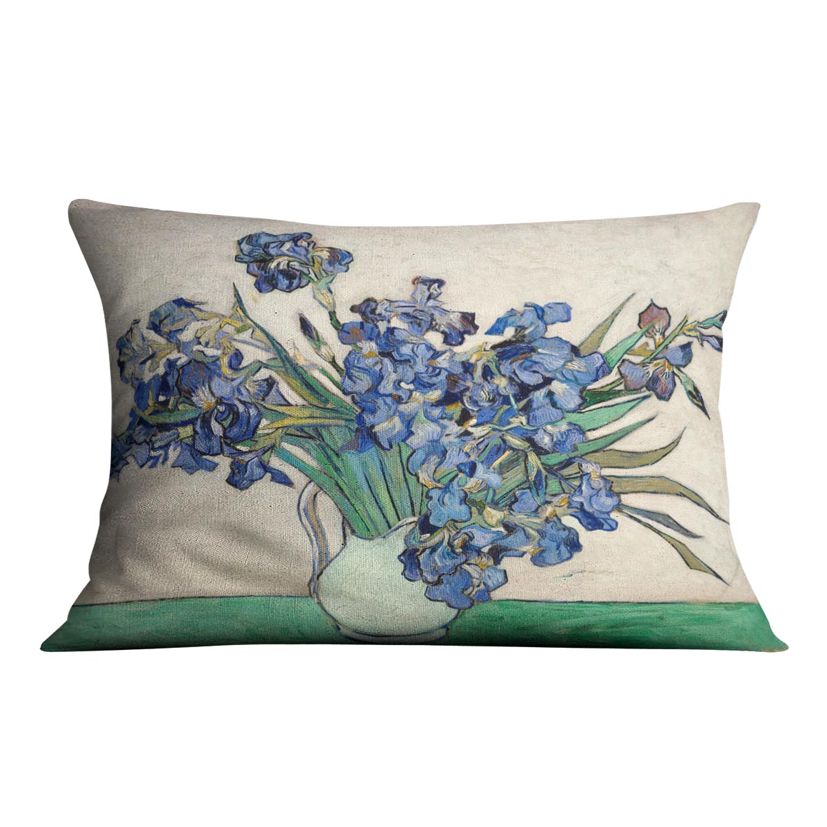 Irises in a vase Cushion