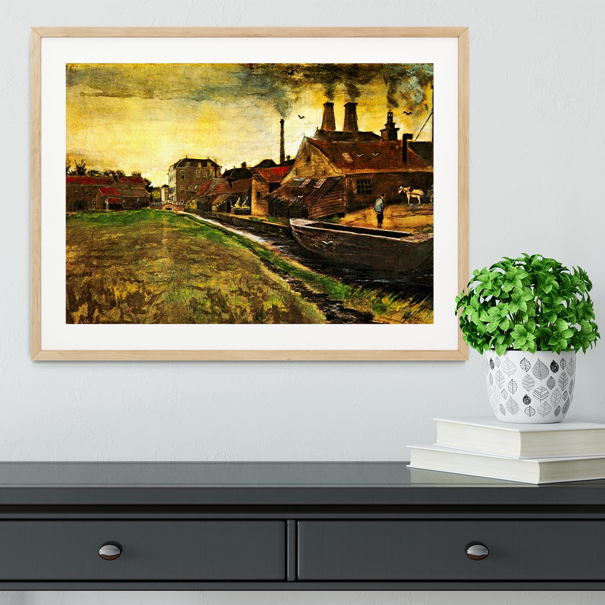 Iron Mill in The Hague by Van Gogh Framed Print - Canvas Art Rocks - 3