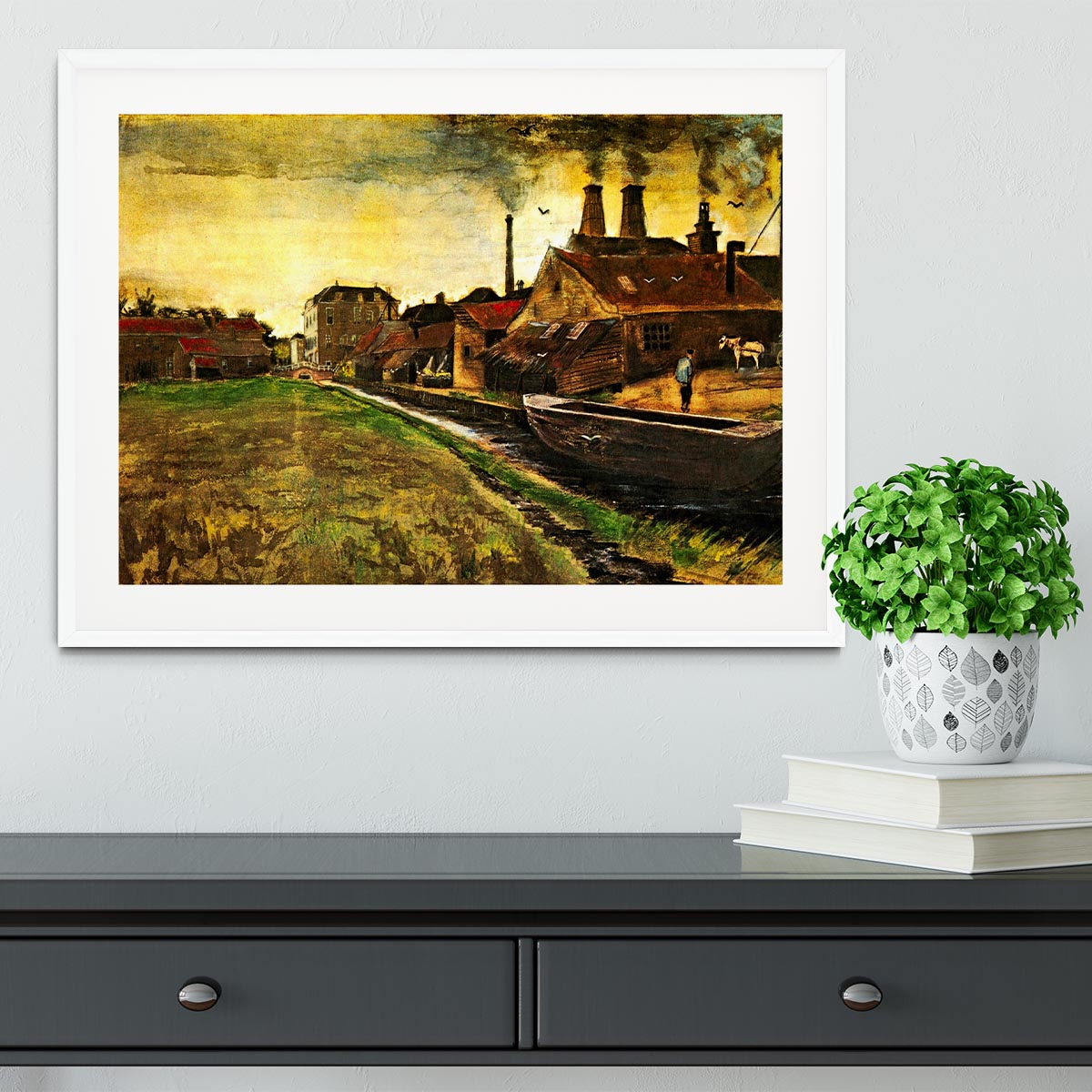 Iron Mill in The Hague by Van Gogh Framed Print - Canvas Art Rocks - 5