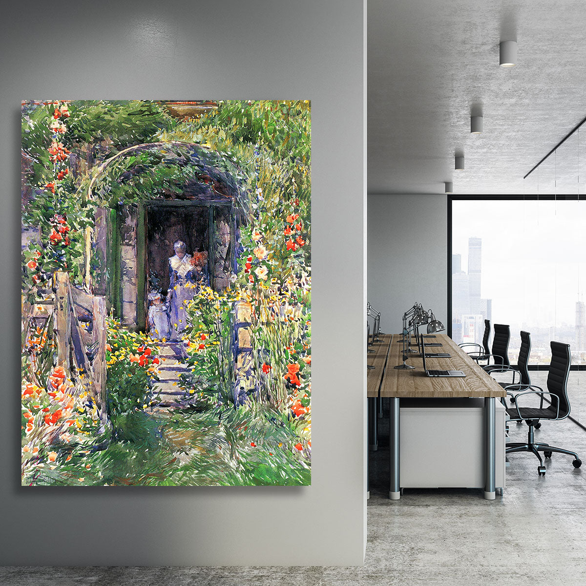 Isles of Shoals Garden by Hassam Canvas Print or Poster - Canvas Art Rocks - 3