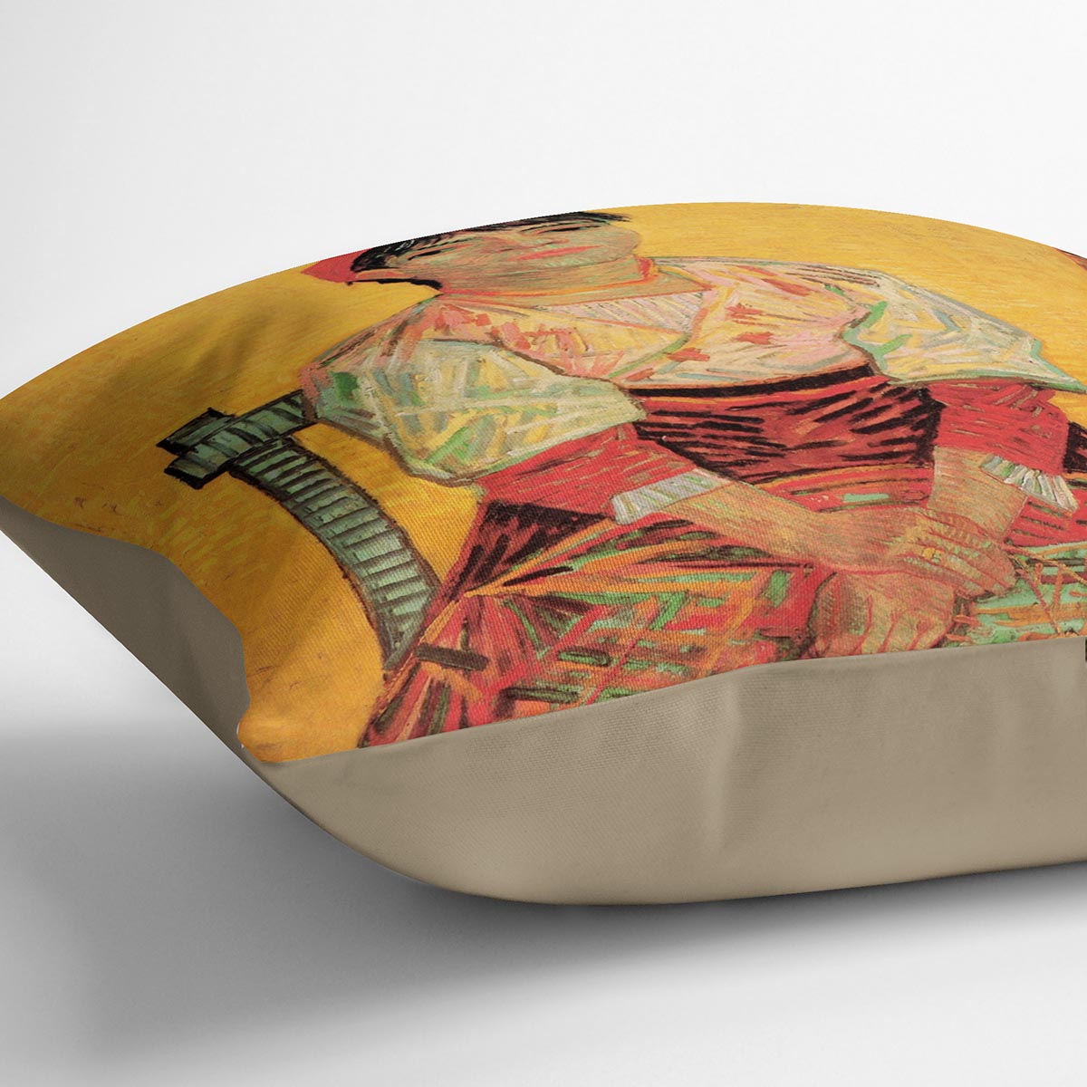 Italian Woman Agostina Segatori by Van Gogh Cushion