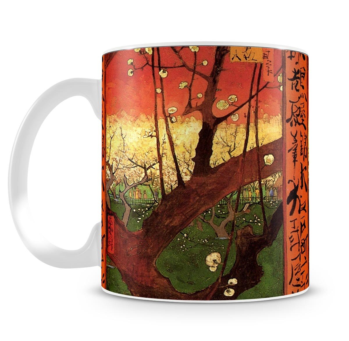 Japonaiserie Flowering Plum Tree after Hiroshige by Van Gogh Mug - Canvas Art Rocks - 4