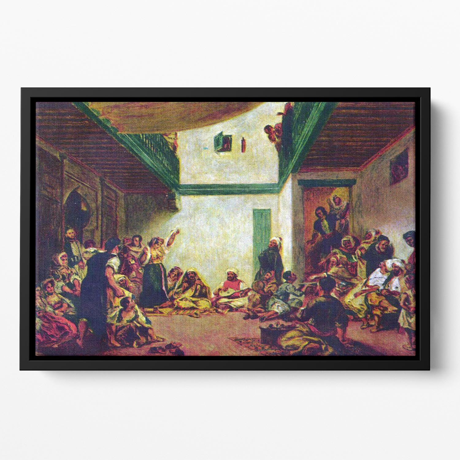 Jewish wedding after Delacroix by Renoir Floating Framed Canvas